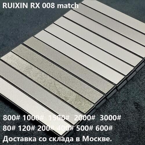 11PCS and 7PCS Diamond whetstone bar match Ruixin pro RX008 Edge Pro knife sharpener High quality 80-3000