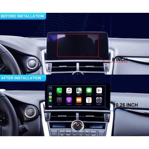 Android car multimedia player stereo radio for Lexus NX NX200 NX300h 2018 2019 2020 GPS navigation video player 10.25 inch