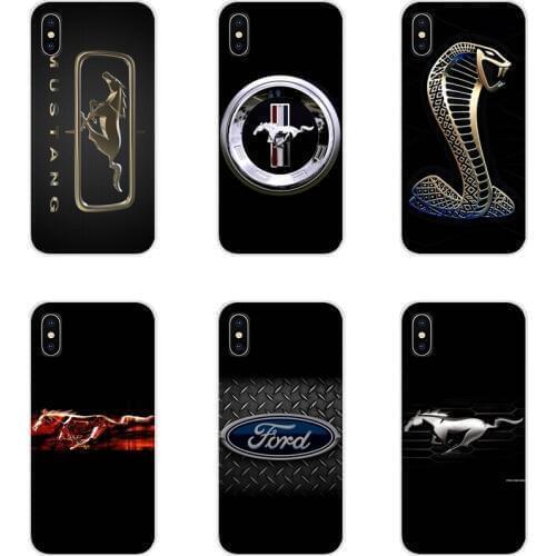 For Samsung A10 A30 A40 A50 A60 A70 Galaxy S2 Note 2 3 Grand Core Prime Accessories Phone Cases Covers car Ford Mustang logo