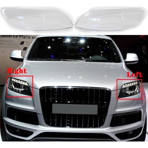 For Audi Q7 2006-2015 Car Front Headlight Cover Auto Headlamp Lampshade Lampcover Head Lamp light Covers glass Lens Shell