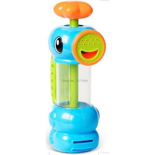 DHL 100pcs Baby Bath Sea Horse Sprinkler Pumping Design Colourful Hippocampal Shape Eco-friendly Plastic ABS Baby Bath Toy