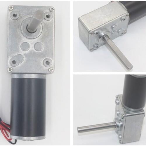 5840-31ZY Worm Gear Motor DC 12 24V High Torque With Reversed Self-Lock D Shape 51MM Extension Shaft Motor For Home Equipment