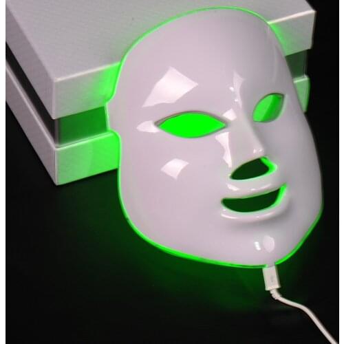 Photodynamic LED Facial Mask Skin Rejuvenation Wrinkle Removal Electric Device Anti-Aging Mask Therapy 7 Colors Beauty Machine