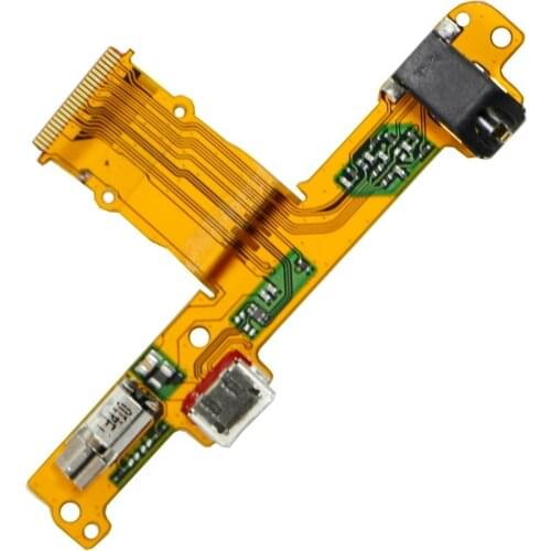 Flex Micro Usb charging board for Huawei Mediapad 10 with vibrator and Audio Jack