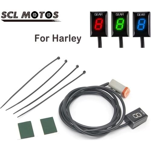 SCL MOTOS Motorcycle Gear Display Indicator Gear Position Gauge Shifter For Harley Davidson 1200 883 Motorbike Parts