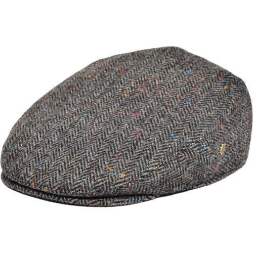 VOBOOM Ivy Cap Herringbone Flat Driving Caps 50% Wool Tweed Scally Hat Bunnet Paddy Dai Cheese-cutter Hats 200