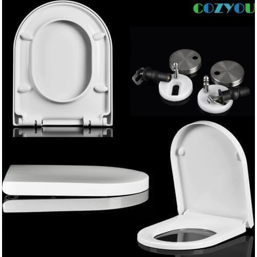 UF Ceramic texture Toilet seat U shape Urea formaldehyde material Slow closed One-click removal COZYOU GBF17253SU
