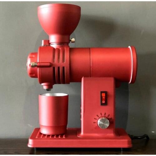 110V-220V New Electric coffee grinder ghost tooth flat wheel burr grinding potu 10 speed shift thickness 200W 8 speeds