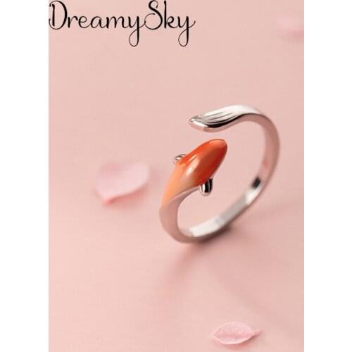 Cute Fish Ring for Women Vintage Boho Party Rings Gothic Punk Jewelry Gifts for Girls 2021