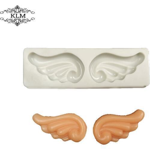 Lovely Angel Wings Silicone Fondant Cake Decorating Mold Silicone Chocolate Baking Tool