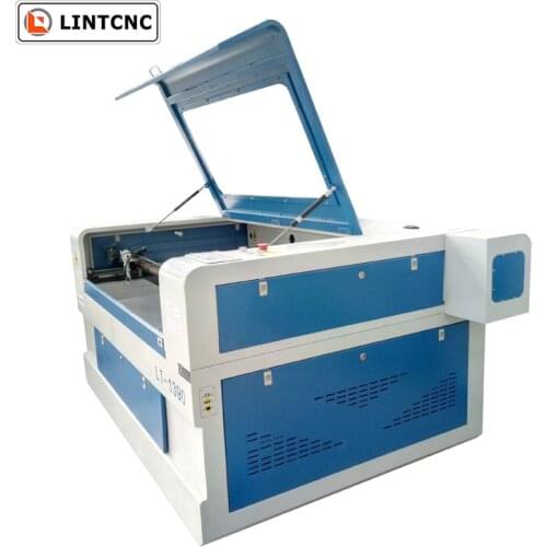 10mm wood cutting machine co2 laser cutter dual heads 100w 1300*900mm with CW5200 water chiller