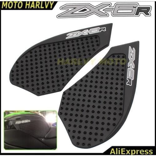 NEW Tank Traction Pad Side Decal Gas Knee Protector For KAWASAKI NINJA ZX6R ZX-6R 07 08