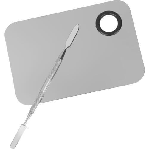 Stainless Steel Makeup Mixing Blending Palette Spatula Tools High Quality Stainless Steel Smooth & Bright