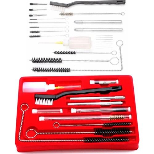 23pcs Air Brush Airbrush Spray Gun Nozzle Cleaning Repair Tool Kit Washing Gun For Painting Tattoo Craft Cake Paint HVLP Gravity