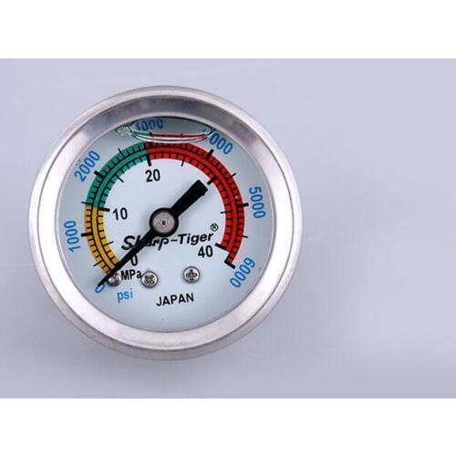 Paintball PCP Hand Pump High Pressure Gauges Manometer 40mpa/400bar/6000psi 1.5 Inches 40mm Diameter M10*1 thread