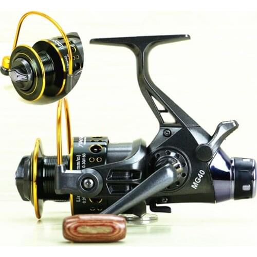 Back Dual Brake Feeder Spinning Reel Reel Bait Runner 10BB Metal Fishing Sensitive Ball Bearing Spinning Carp Reel