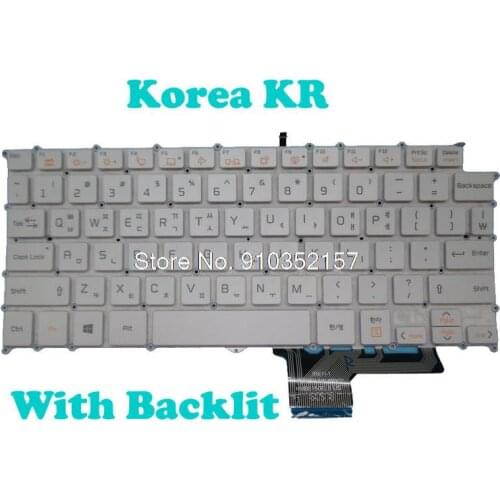 US KR Backlit Keyboard For LG HMB8151ELA13 AEW73769921 HMB8150ELB13 AEW73769901 HMB8150ELB01 AEW73769902 HMB8150ELA01 English