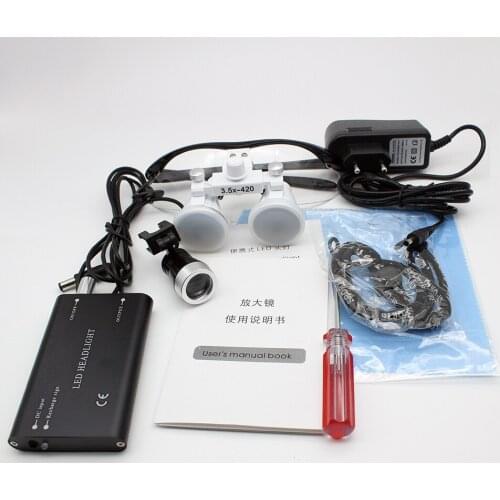 Dental equipment Head-mounted oral magnifying glasses Dental magnifying glass Cardiovascular surgery Orthopedic surgery examinat