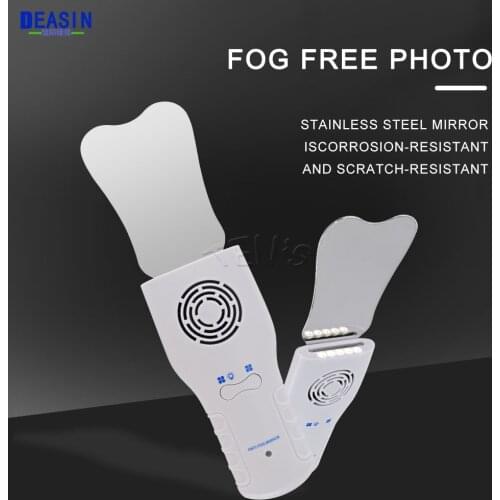 Deasin Dental Orthodontic Imaging LED Fog Free Photo Mirror Stainless Steel Refractor Cavity Obervation Reflector Equipments