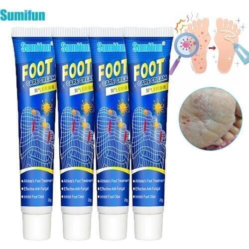 Sumifun 4pcs Beriberi Removal Cream Relieve Itching Anti-itch Ointment Foot Cream Feet Rotten Peeling Blisters Sweat Odor