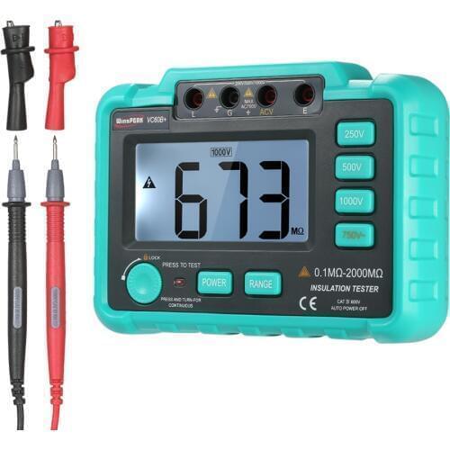 VC60B+ 1000V megger insulation tester megohmmeter ohm tester insInsulation Resistance Tester Meters multimeter the same as UT501