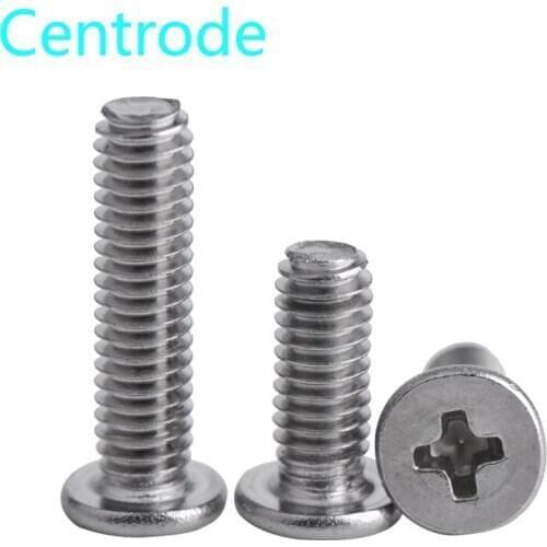 [M2M2.5M3M4] 304stainless steel cross flat head screw flat round head screw CM computer screw 50PCS