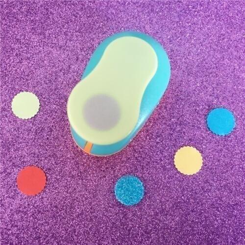 Wavy Circle shaped 5/8"(1.5cm) foam hole punch greeting card handmade wave round craft punch cortador de papel de scrapbooking