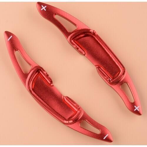 1 Pair Car Gear Steering Wheel Shifter Shift Paddle Red Fit for Mazda 3 6 CX3 CX4 CX5 MX-5 2016
