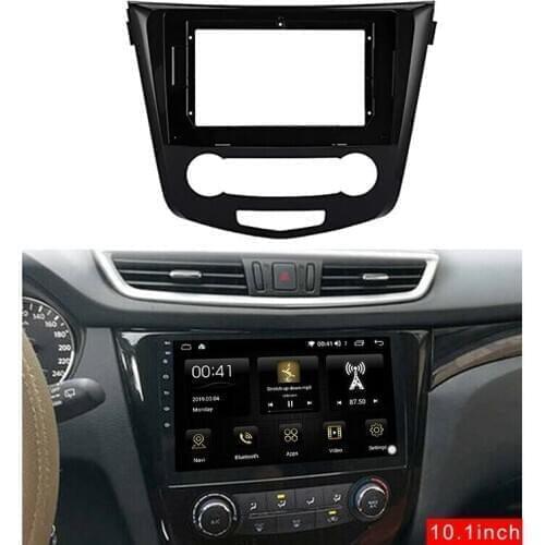 10.1Inch Car Stereo Fascia Panel Frame DVD Panel Bezel Frame Installation Trim Kit Fit for NISSAN Qashqai 2015-2019