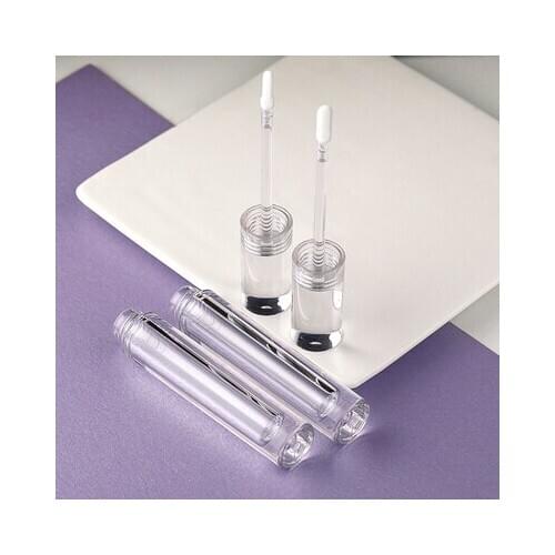 10/30/50pcs 6ml Lip Gloss Tubes Empty Lipgloss Bottle Round Transparent DIY Lip Glaze Packing Container