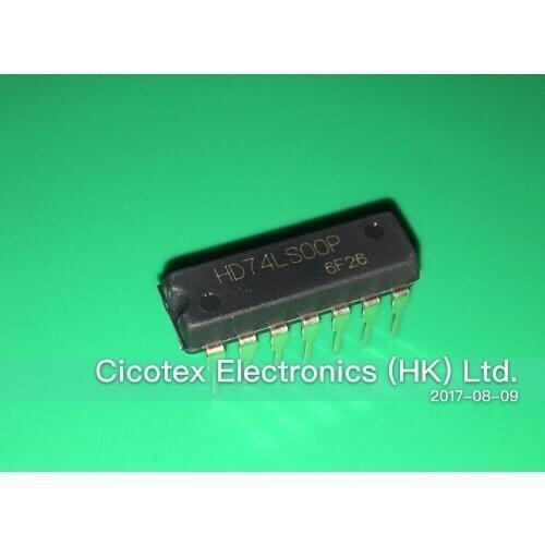 10pcs/lot HD74LS00P DIP14 IC GATE NAND 4CH 2-INP 14-DIP