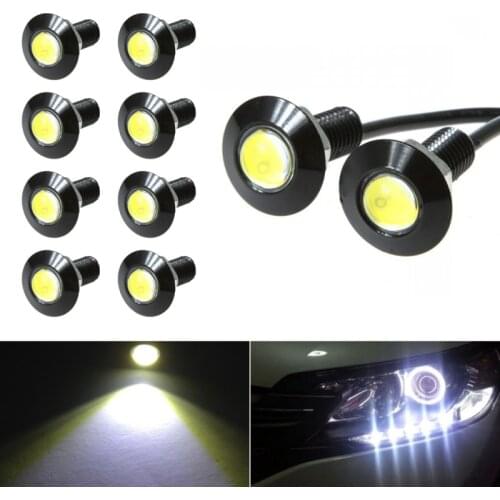 10pcs LED Eagle Eye Light DRL Daytime Running Light Bumper Fog Lamp Motorcycle Bulb Tail Backup Light Car Motor Marker Light