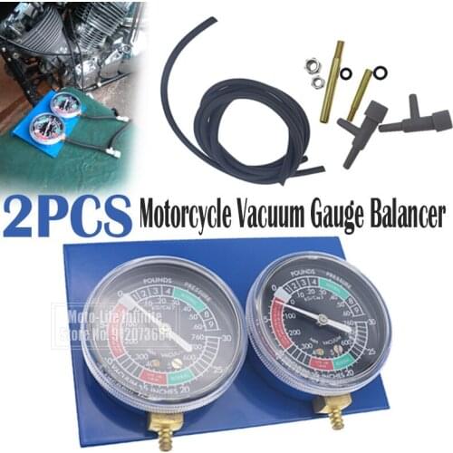 2*Motorcycle Carburetor Synchronizer Vacuum Gauge Balancer Tool WITH/Hose Kit Brand Motorcycle Accessories For Yamaha/Honda