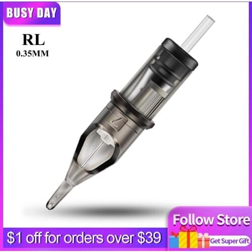 Cartridge Tattoo Needles 20PCS RL Disposable Sterilized Tattoo Needle for Tattoo Cartridge Machines Grips Tattoo Supplies