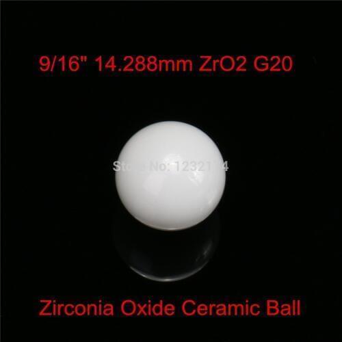 9/16"14.288mm ZrO2 Zirconia Oxide Ceramic Ball G20 5pcs for valve ball,bearing, homogenizer,sprayer,pump 14.288mm ceramic ball