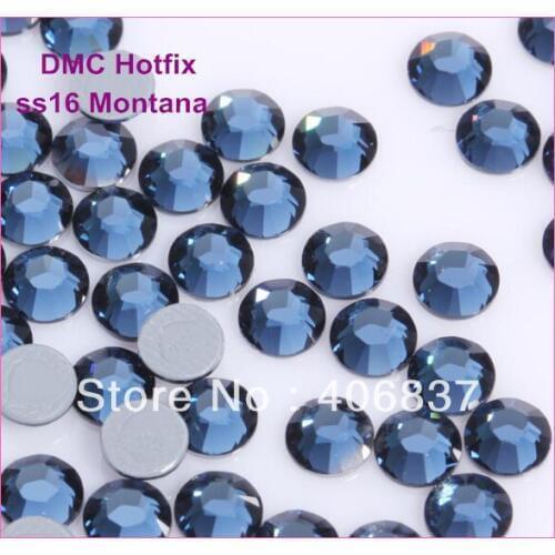 Free Shipping! 1440pcs/Lot, ss16 (3.8-4.0mm) High Quality DMC Montana Iron On Rhinestones / Hot fix Rhinestones