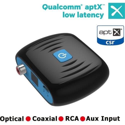 Bluetooth 5.0 HIFI APTX LL Low Latency Receiver Wireless Digital Coaxial Optical SPDIF Audio Adapter