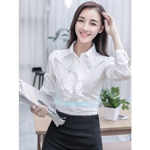 Ding Yu Xuan Women's Ruffle Shirts