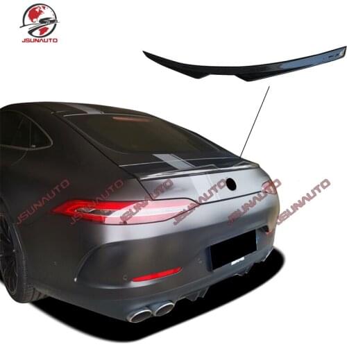 For AMG GT50 Spoilers Carbon Fiber Small Rear Wing Cover Panel Fit For 2021 Ben GT53 GT43 Rear Roof Trunk Tail Wing