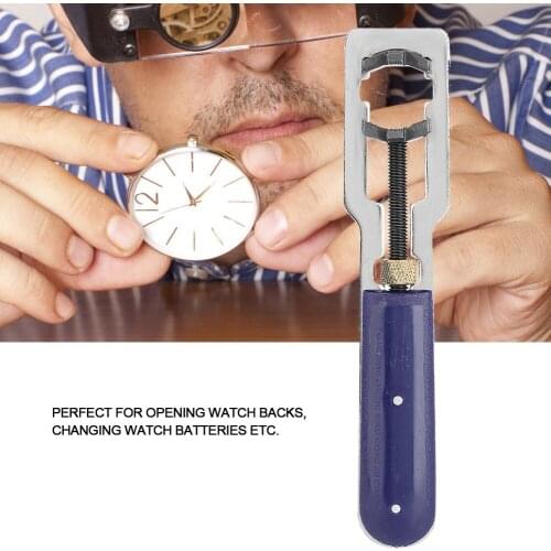 Professional Metal Watch Repair Tool Universal Adjustable Three-jaw Watch Back Case Opener Watch Cover Remover for Watchmaker
