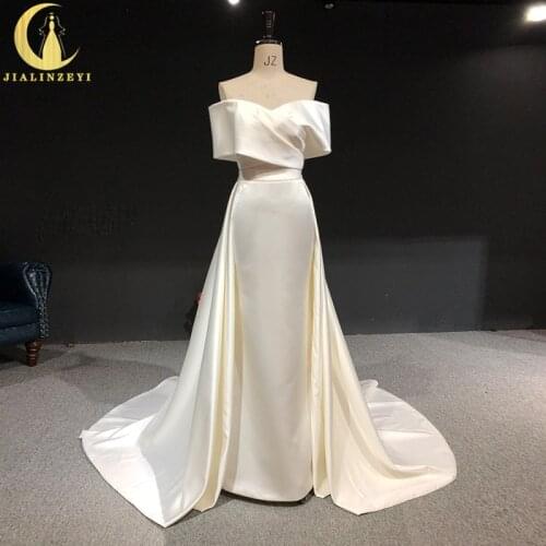 Атласные свадебные платья JIALINZEYI China At AliExpress