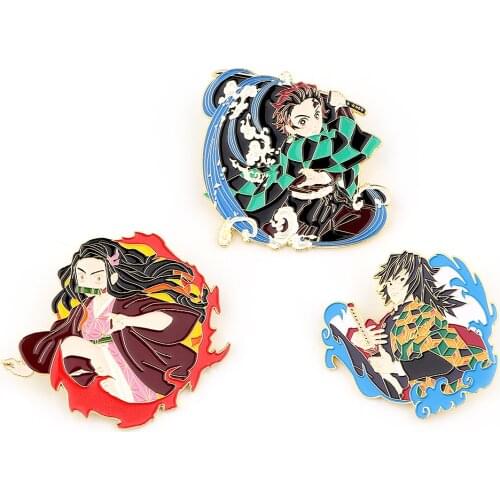 K3079 Anime Butterfly Enamel Pin Brooches Cartoon Creative Metal Brooch Pins Denim Hat Badge Collar Jewelry