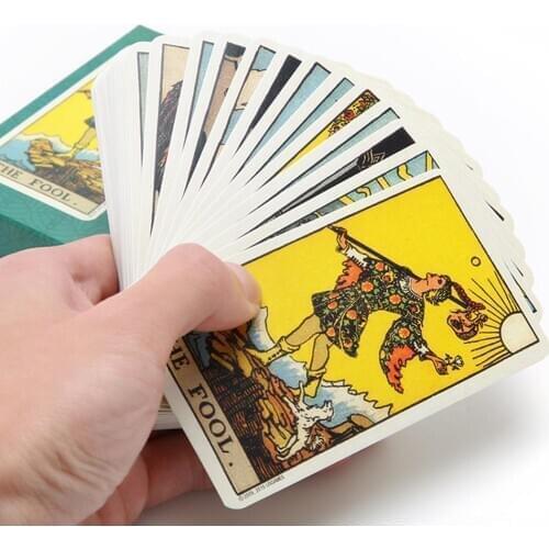 78Pcs/Set Hot Sale Full English Radiant Rider Wait Tarot Cards Factory Made Smith Tarot Deck Board Game Cards dropshipping