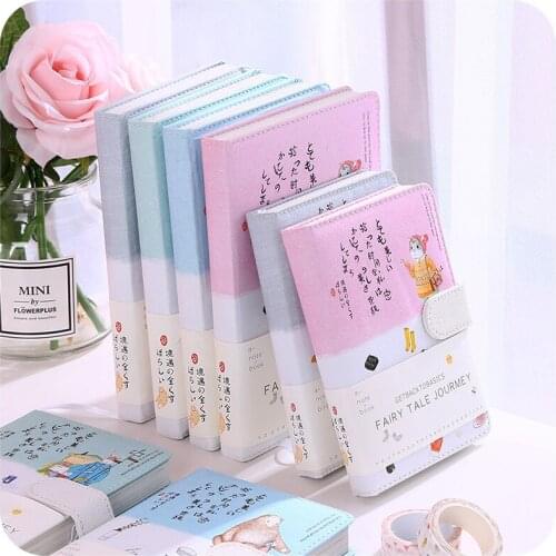 Kawaii Animal Notebook Cute Planner Colorful Cartoon Inners Soft Cover Note Pad Diary School Supplies Agenda 2021 Journal