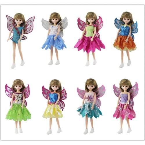 Cute Wings skirt angel dress for Blythe 6 points baby Azone Rieger Licca Doll Clothing no doll