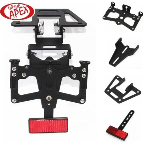 Motorcycle Accessories Adjustable Fender Plate with reflector For HONDA MSX125 2013 2014 2015 2016 Bracket License Plate Holder