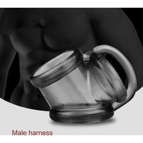 Men Three Lock Elastic Scrotal Binding Cock Ring Silicone Penis Cockring Sleeve Delay Sex Toys Dropshipping