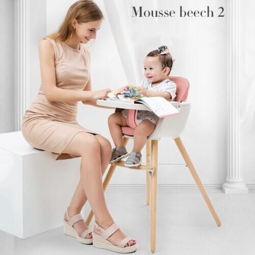2020 New Wood Feet Baby Kids Children Highchairs Booster Seats Baby Dinner Chair Baby Feeding Chairs