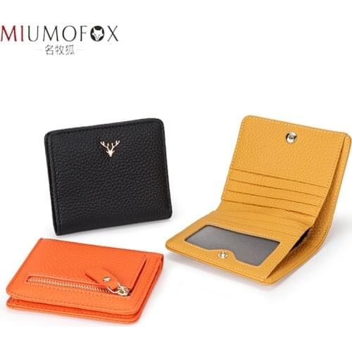 2021 New Arrival Genuine Cow Leather Slim Card Holder Wallet Ladies Simple Fashion Cowhide Credit Card Holder Ultra Thin Wallets