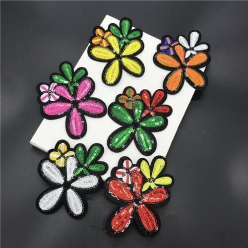 Wholesale 20pcs 9*11.5cm Embroidered Sewing On Patch Iron-On Patch Stickers For Clothes Sewing Fabric Applique Supplies YH94